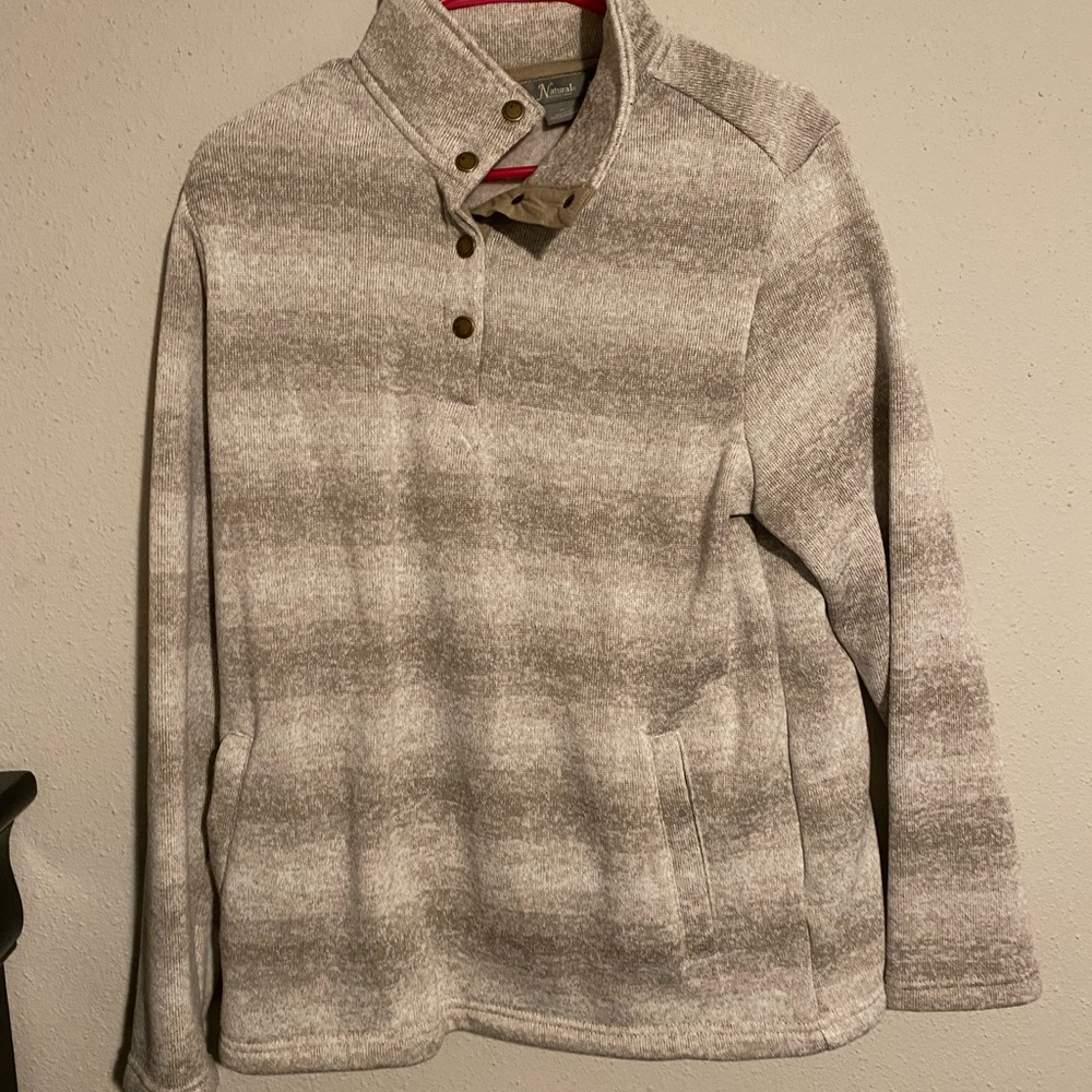 Tan Pullover with buttons